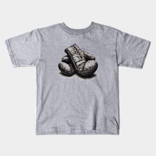 Vintage Boxing Gloves Kids T-Shirt